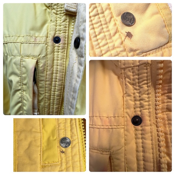 Abercrombie & Fitch, Fish Hawk Cliff Jacket, Yellow & White, Unisex, Large - Picture 14 of 16
